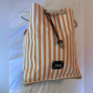 SALDARINI 1882 ISCHIA ESPABAG. Canvas with Rope handles. COMO ITALY.